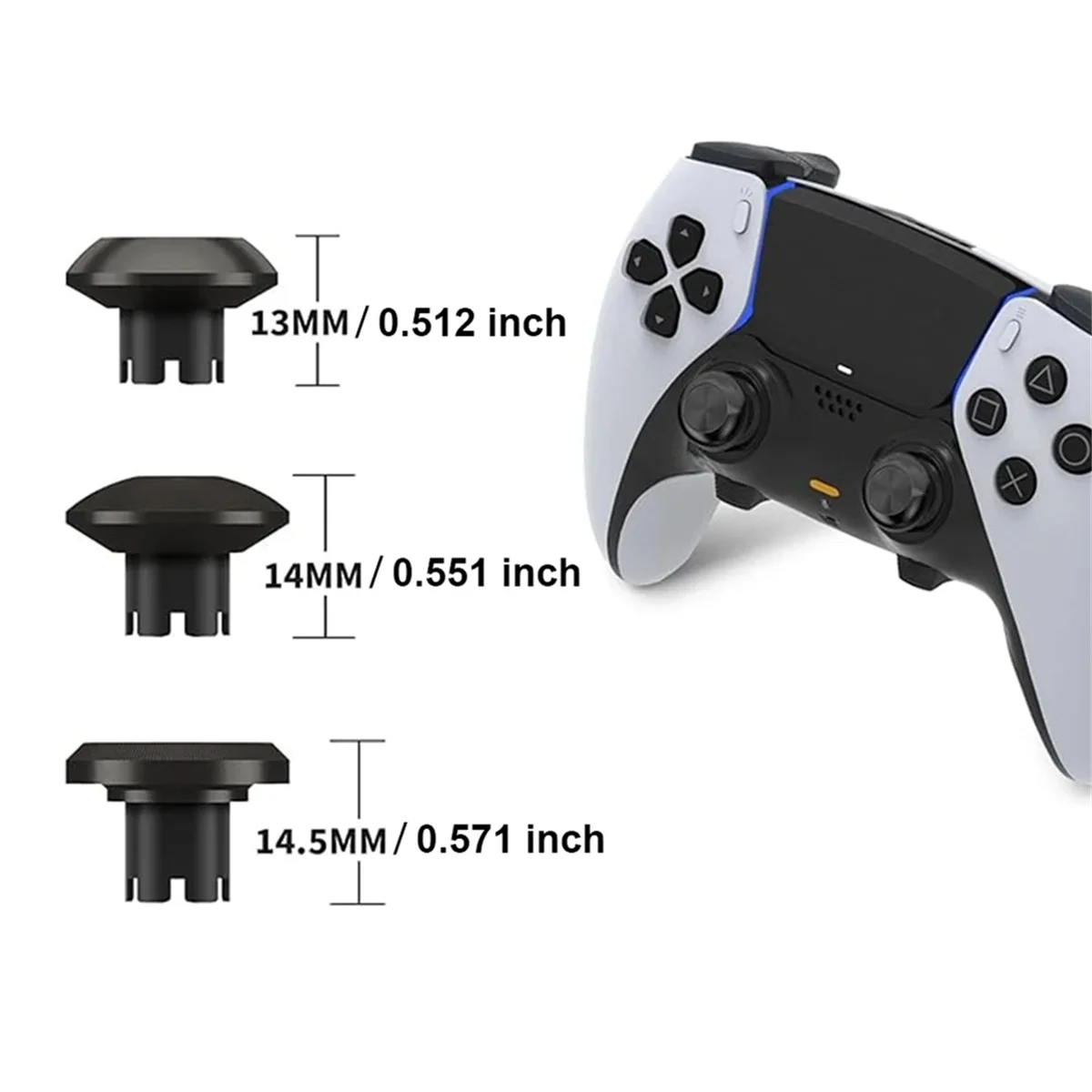 HOT Metal Joystick Kit for PS5 Edge Game Console Joystick Back Paddles Triggers Buttons for PS5 Dualsense Controller A