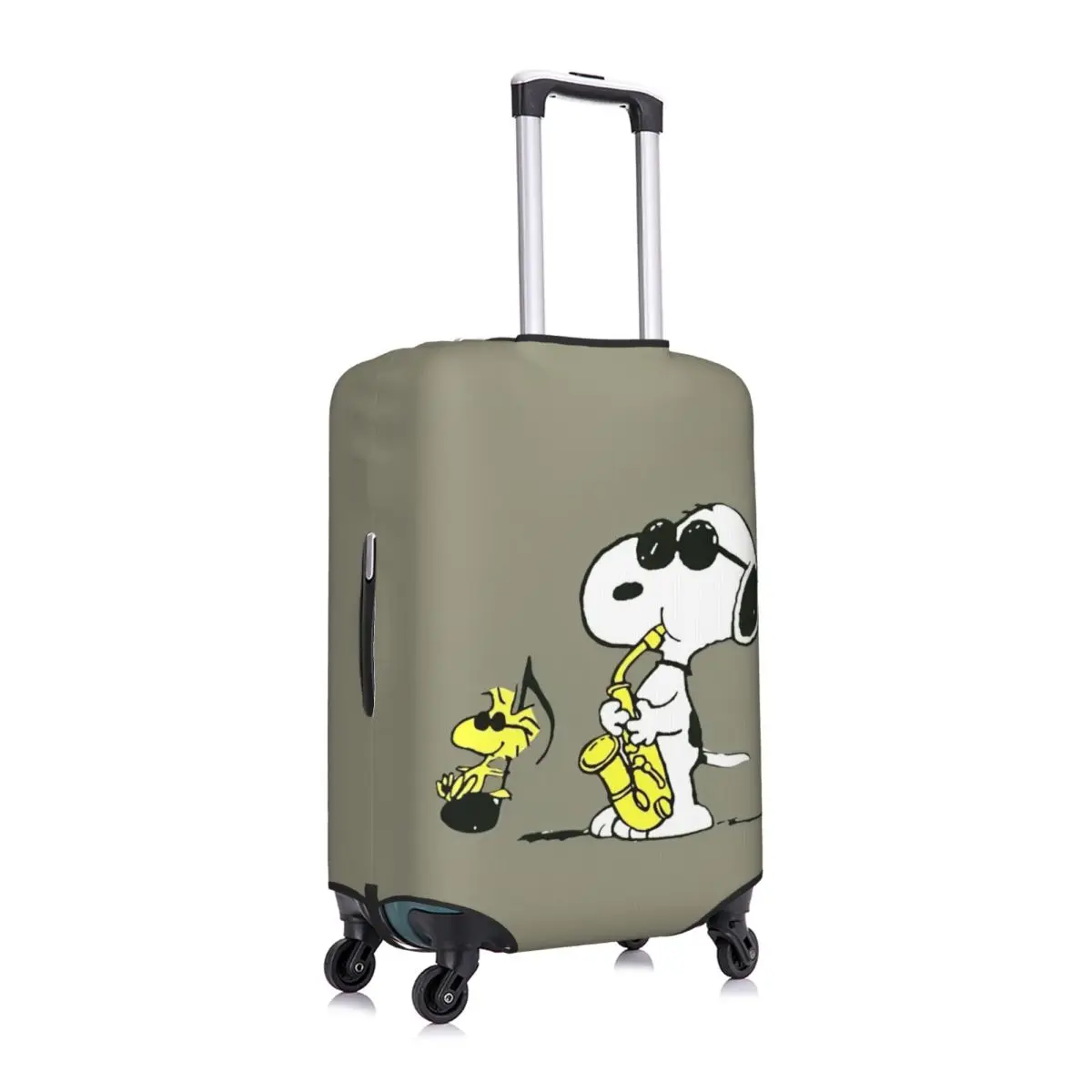 Cartoon Cute Snoopy Dog Suitcase Cover Anime Cartoon Cruise Trip Holiday Fun Luggage Case Protector