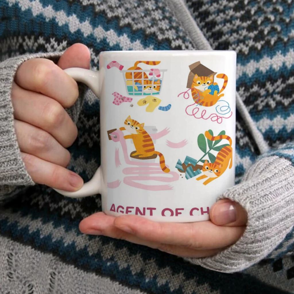 

Agent of ChaosCoffee Mug Tea Cup 11oz Coffee Cup Funny Birthday Ceramic Mug Personalized Cup