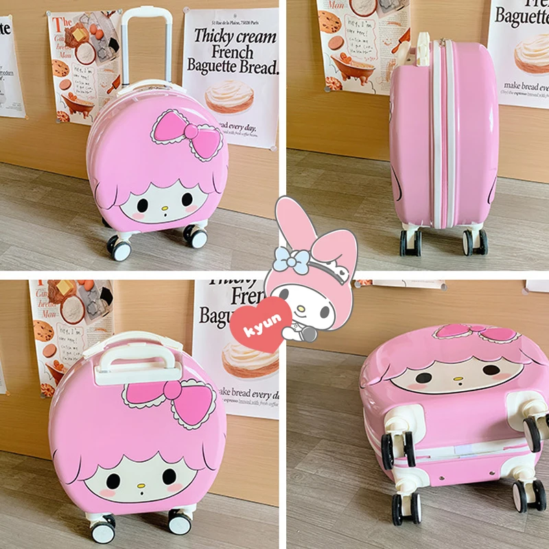 

New Children Suitcase Style Cute Creativity 20 Inches Cartoon Universal Wheel Trolley Case Large Capacity Gift Storage Box