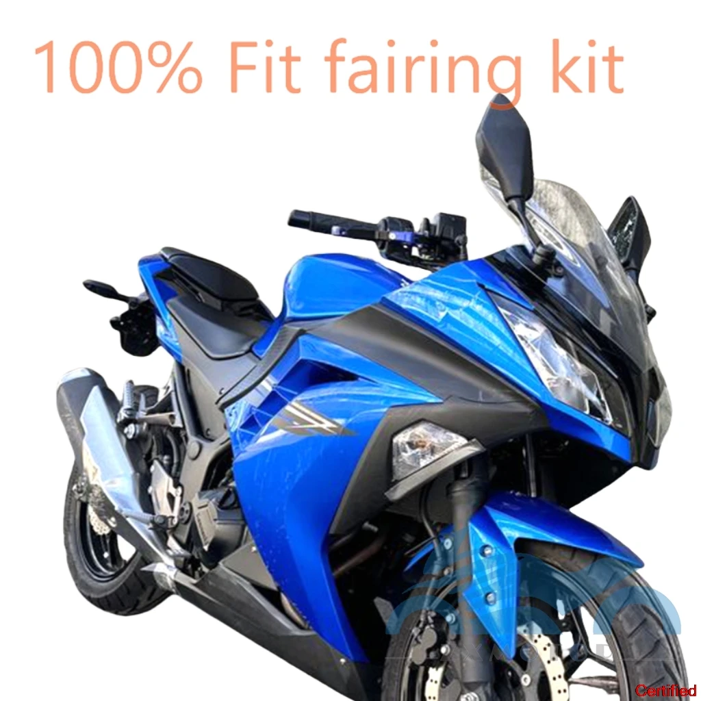 Motorcycle Fairing Kit For Kawasaki Ninja 250 NINJA 300 EX250 EX300 2013 2014 2015 2016 2017 EX300R Blue Set