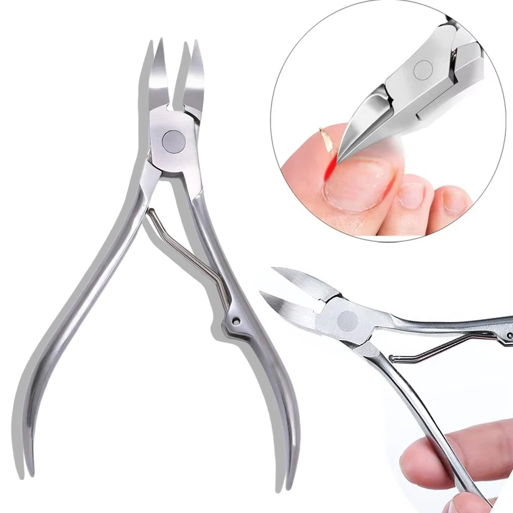 1 Uds. Pinza para cutícula encarnada para uñas de los pies, cortador de bordes, tijera, alicates para uñas, herramienta para pedicura, producto para eliminar la piel muerta, herramientas de manicura