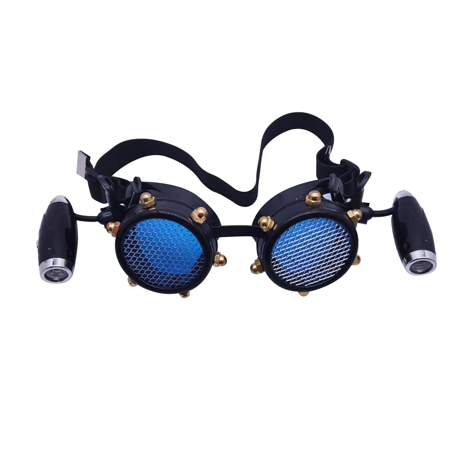 Fancy Steampunk Style Glasses Party Costume Retro Style Breathable Photo Props