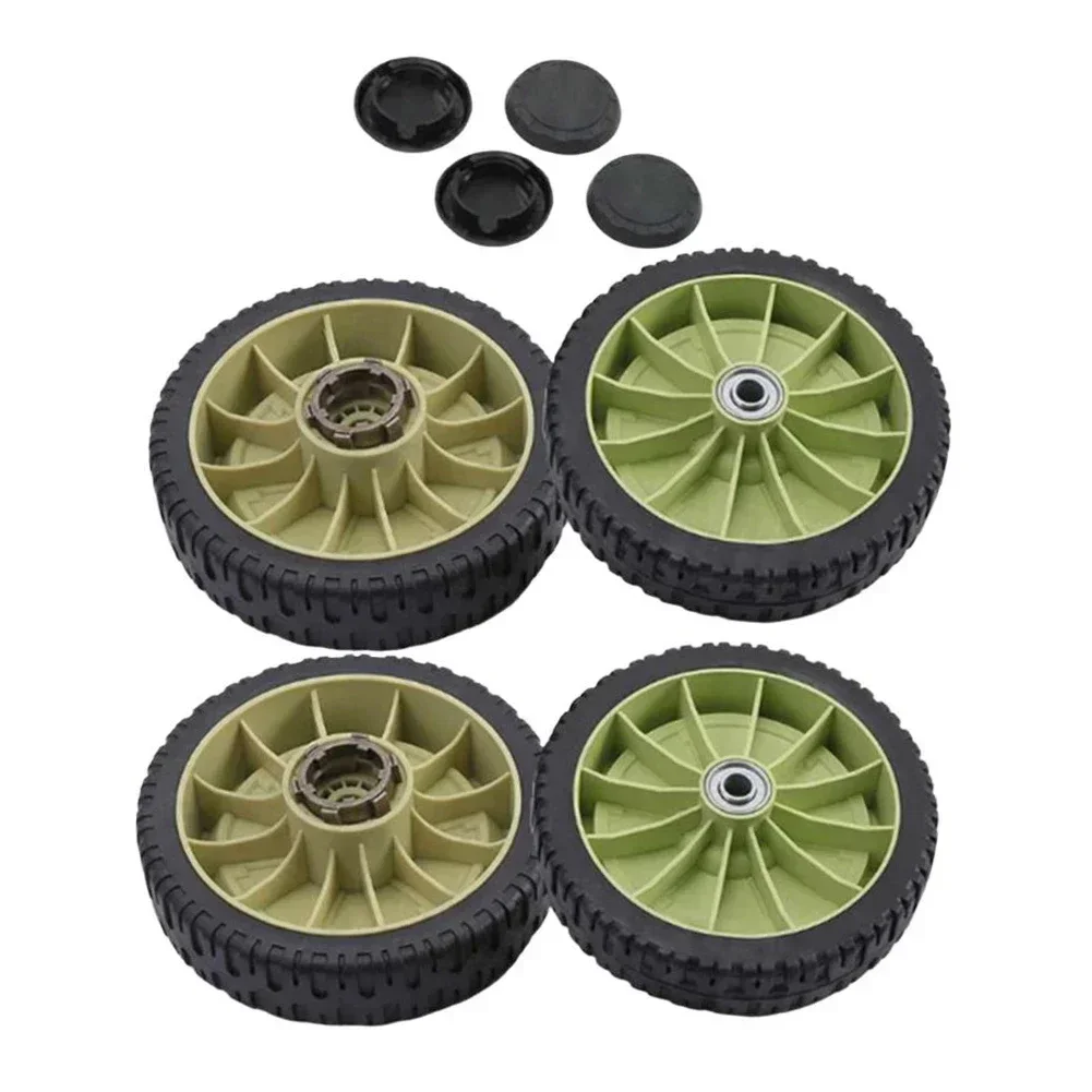 

Lawn Mower Wheel Replacement Kit 20CM Diameter 4 Pack Front Rear Wheels for Honda Models HR214 HRU214 HRU215 HRU216D HRU196 Use