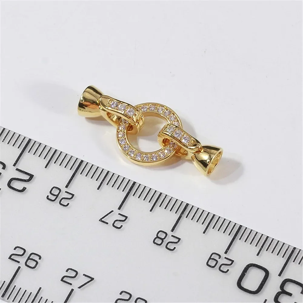 Gold Plated Copper Jewelry Clasp DIY Necklace Bracelet Connector Hook Craft Findings for Jewelry Making Beads Charms Accessories