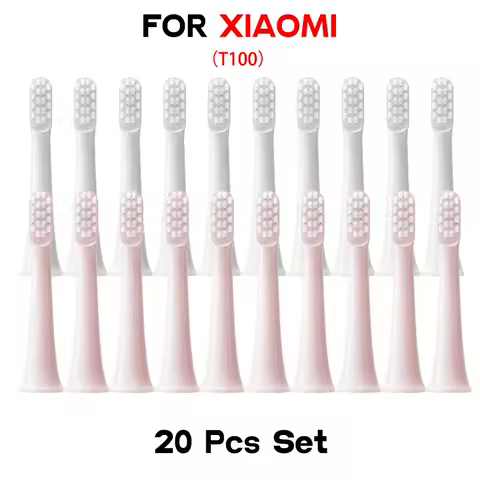 Brush Heads for XIAOMI T100 20/50/100Pcs Sonic Electric Toothbrush Soft DuPont Bristle Brush Vacuum Nozzles Refills