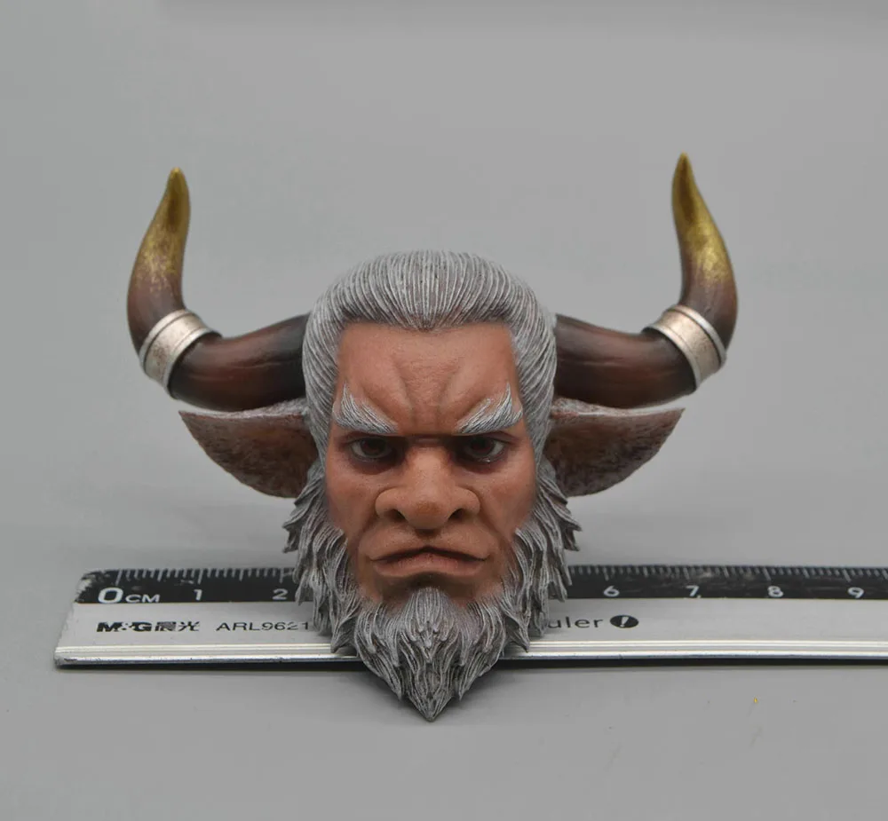 1/6th HAOYUTOYS H22022 Journey to the West Monkey King Wu Kong Bull Demon King Head Sculpture Carving Fit 12