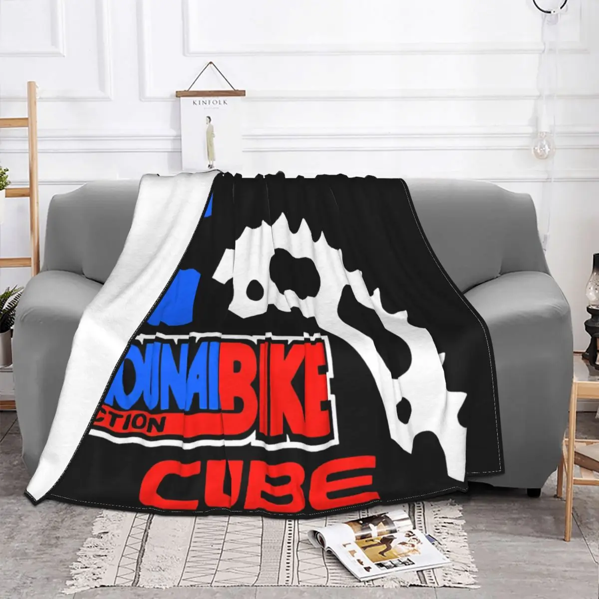 New Mtb Cube Mountain Bike Black White Mens T S 2Xl Colour Youth Middle Aged Stylish On Sale More Size Party Throw Blanket