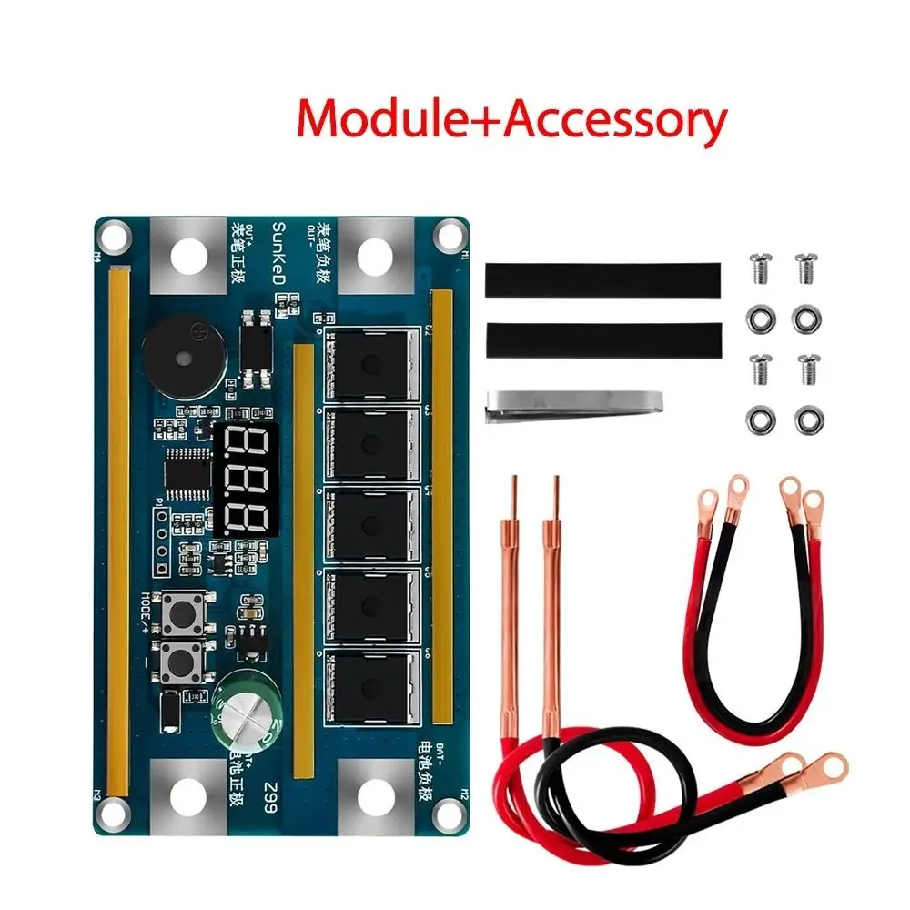 

Portable 12V Spot Welder 10AWG Digital Display 18650 Battery Welder Adjustable Power DIY Welding Kit Electronics Repair