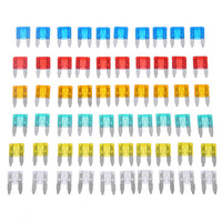 5A 10A 15A 20A 25A 30A Mixed Set Kit Auto Car Styling Cars Truck Mini Fuse Mixed Set Kit Blade Fuses Accessories