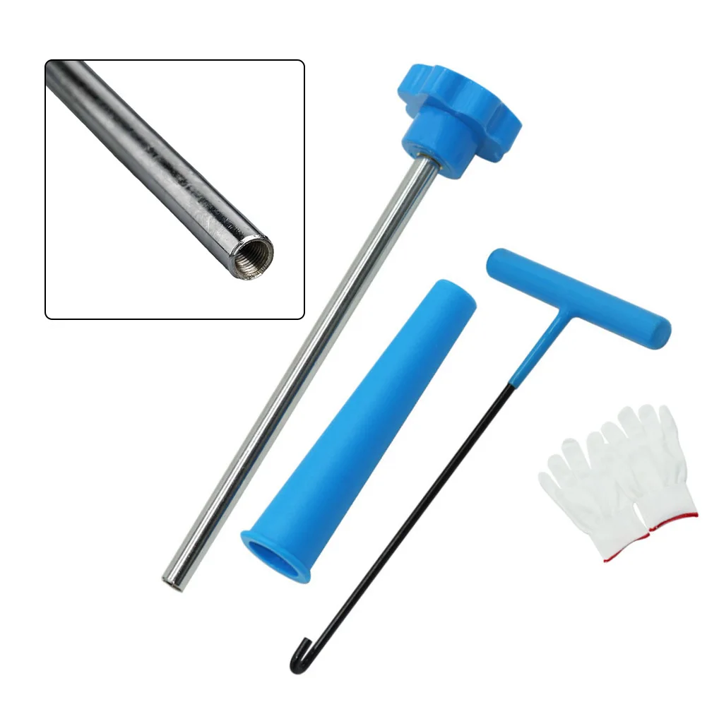 

Набор инструментов для ремонта шин с инструментом для установки клапана Инструмент для съемника штока клапана и перчатки для механиков