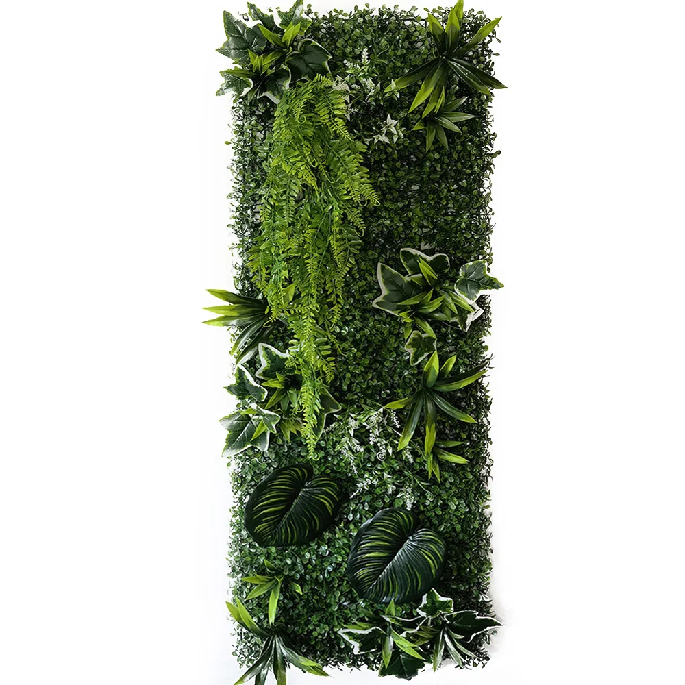 New Artificial Plastic Plant Grass Wall Panel Subtropical Grass Flower Vine Decoration Suitable For Hotel Garden Decoration