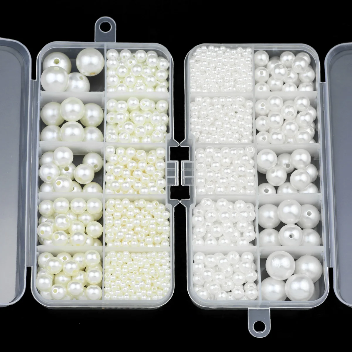 ABS Imitation Perle Kit Set Box Runde Acryl Lose Perlen Zu Handarbeiten Handgemachte 3 ~ 14mm Für Halskette armband DIY Schmuck Machen