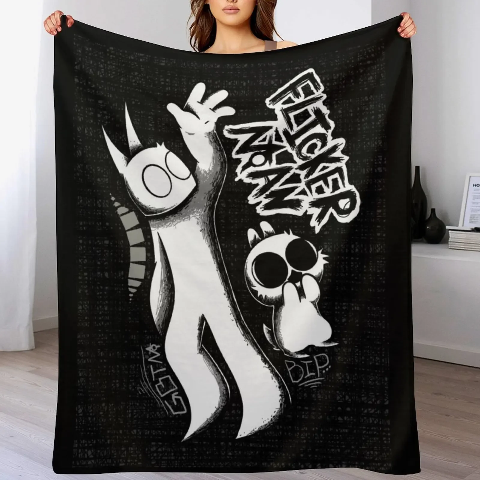 

Drawcember 8 of 31 - Flickerman Work 1 Throw Blanket for winter Softest blankets and throws Sleeping Bag Blankets
