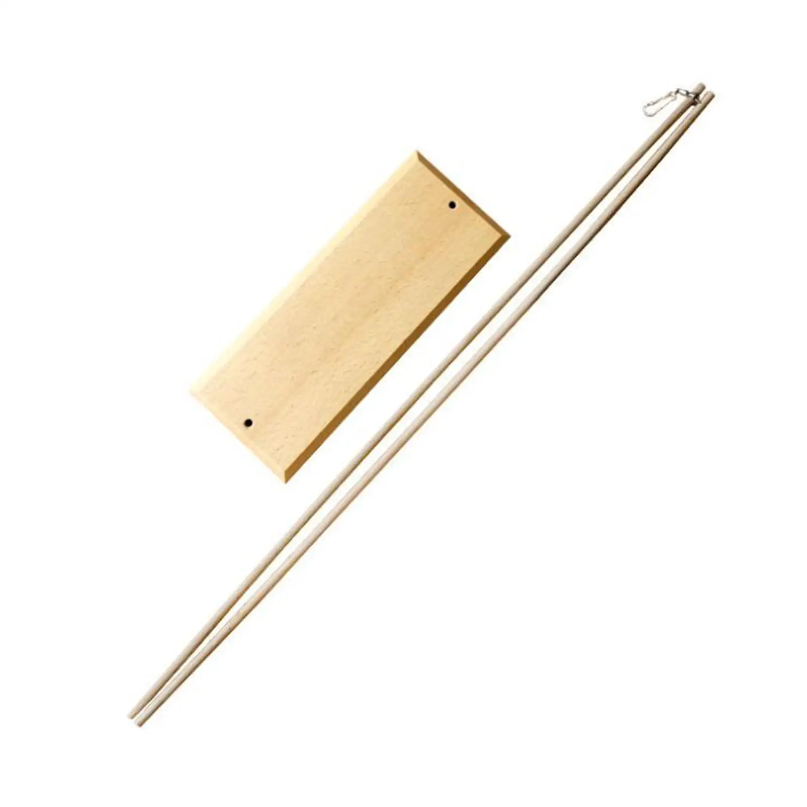 Premium Wooden Chime Holder Easy Assembly Gong Tabletop Stand for Yoga Studio and Home Decor