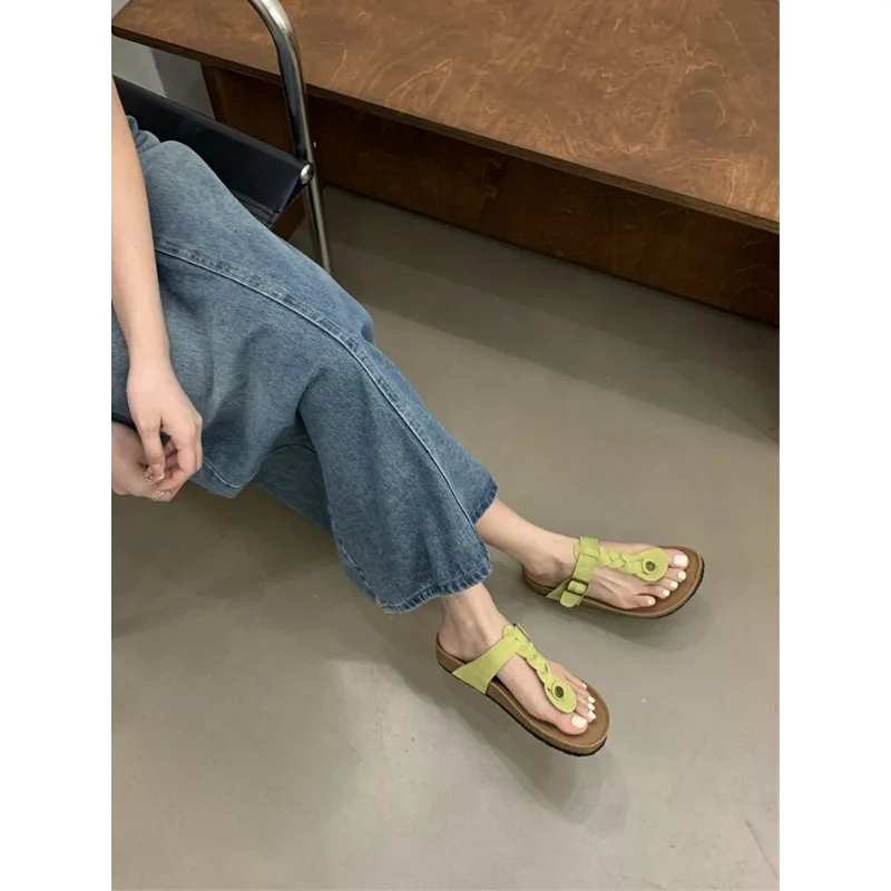 2024 New Women's Slippers Summer New Fashion Sandals Wedges Flip Flops Comfortable Slippers Ladies Non-Slip Open Toe Beach Shoes