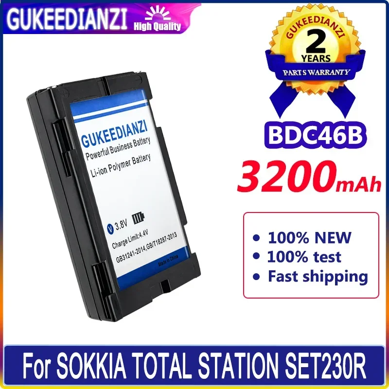 

Total Station Battery 3200mAh Long-Lasting BDC46B For Sokkia Total Station SET230R SET300 SET330 SET530 SET630
