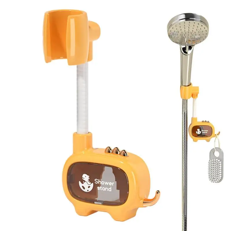 

Кронштейн для душевой лейки, настенный кронштейн с поворотом на 360 градусов, самоклеящийся кронштейн для душевой лейки, дизайн динозавра, держатель для душевой лейки