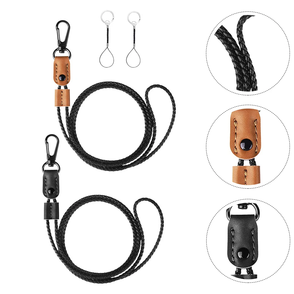 

1 set 1 Set Card Lanyard Badge Hanging Rope Key Chain For Men Women Office Factory Students Portable