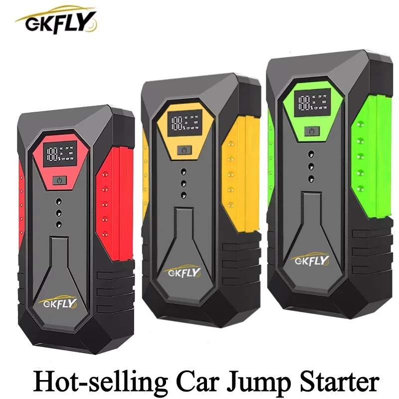 GKFLY 2000A سيارة الانتقال كاتب 18000mAh المحمولة قوة البنك الطوارئ بدء جهاز بطارية السيارة الداعم المغفل للديزل البنزين