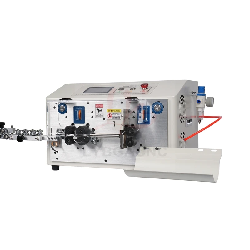 SWT-608-HT2-6S 6-Wheels Round Sheath Wire Peeling Stripping Cutting Machine For Computer