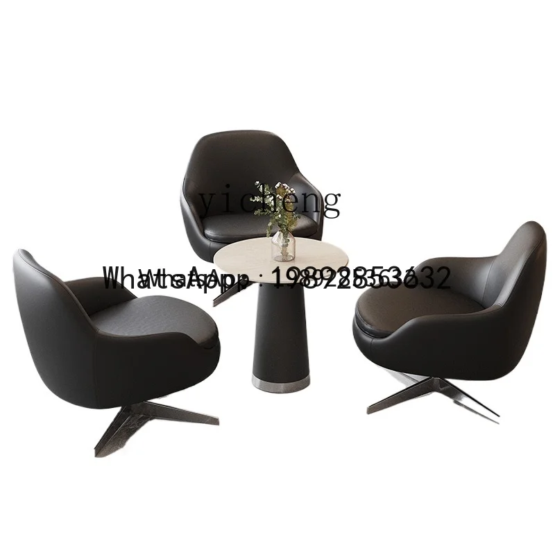YZ1 Exhibition Hall Leisure Single-Seat Sofa Chair Medical Beauty Oral Hotel Club Lobby Reception Table and Chair Combination