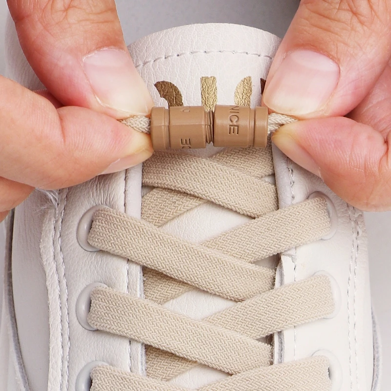 

New 1 Pair Elastic Laces Without Ties Capsule Buckle Shoelace Sneakers Flat Shoe No Tie Shoelaces Kids Adult Shoes Accessories