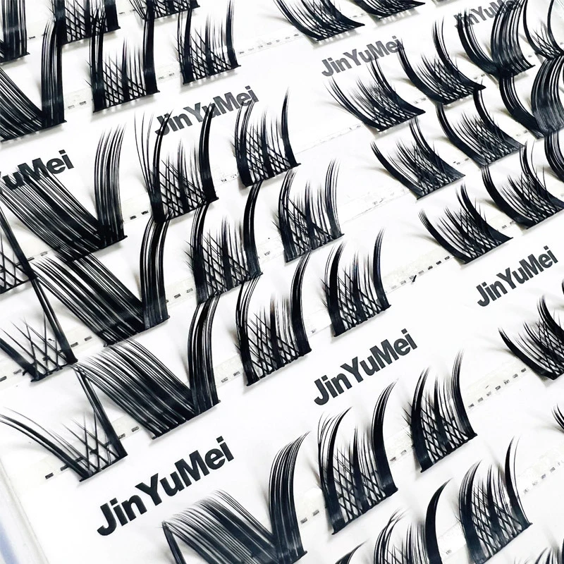 Juego de pestañas postizas, maquillaje de extensión de pestañas individuales esponjosas, acabado esponjoso, suave y natural