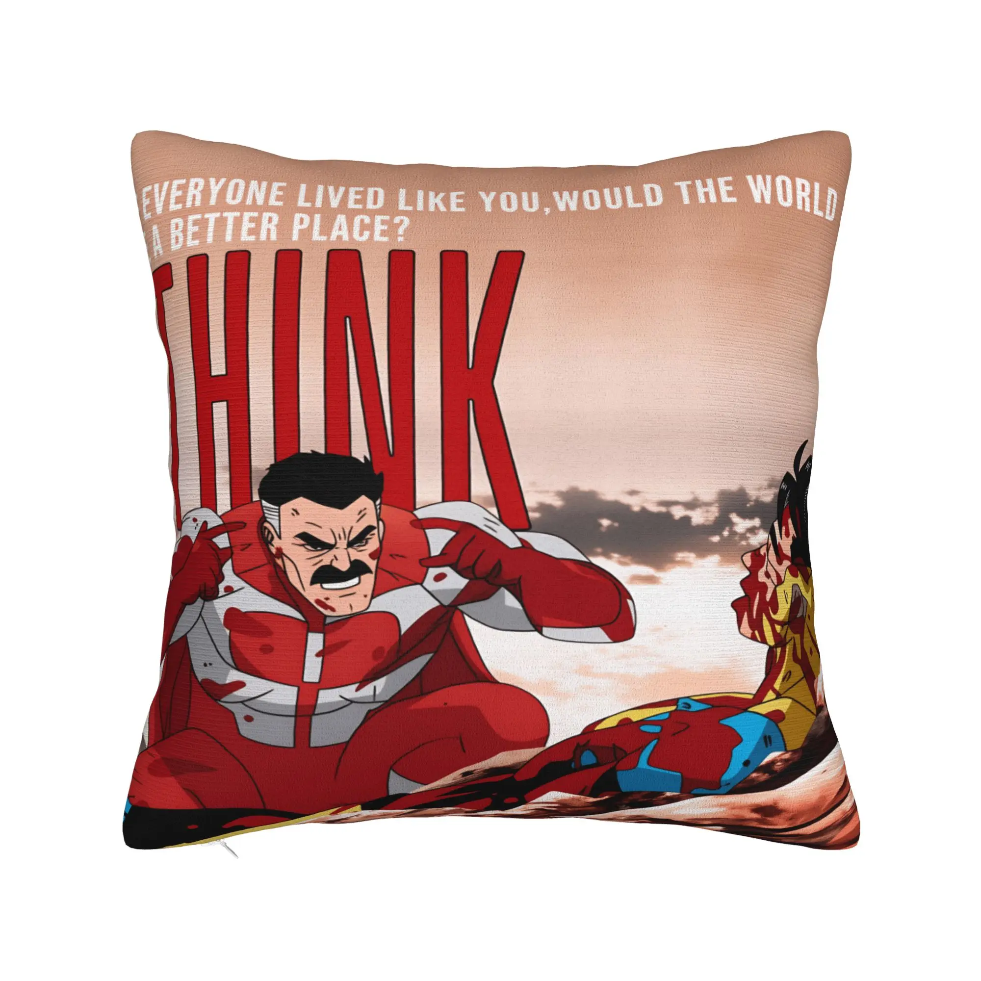 Comic I-Invincible Hero Pillow Case  Fashion Pillow Cover Soft Pillowcases For Office Car Home Decor