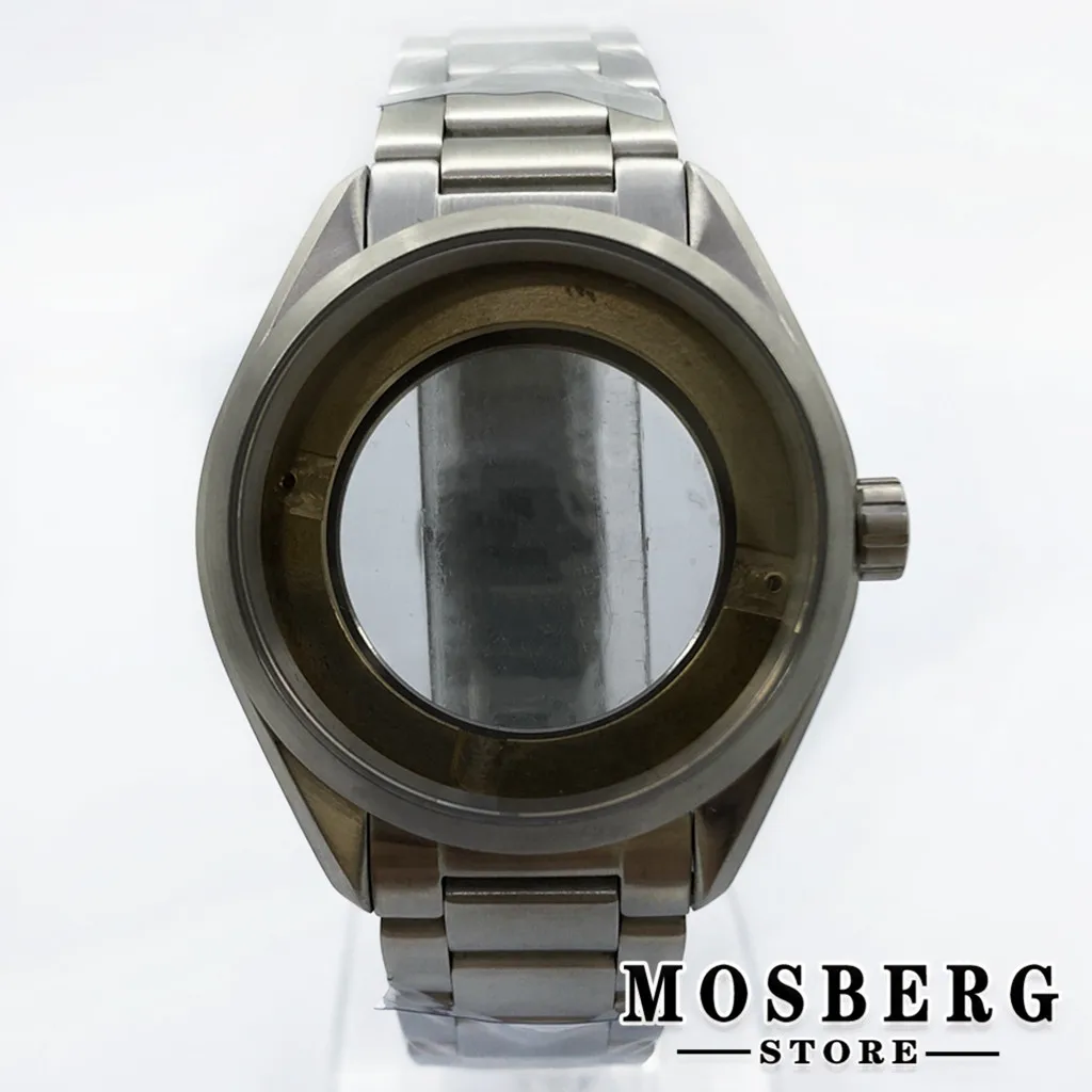 

41mm Watch Case Silver Solid 316L Stainless Steel For ETA2836 Miyota8215 8205 821A DG2813 3804 Watches Accessorie Parts