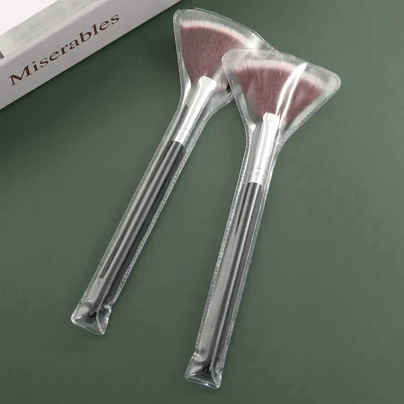 Brochas faciales, brocha de maquillaje suave, herramientas aplicadoras de cosméticos, mango de madera y fibra suave para máscara de exfoliación glicólica, brocha de maquillaje