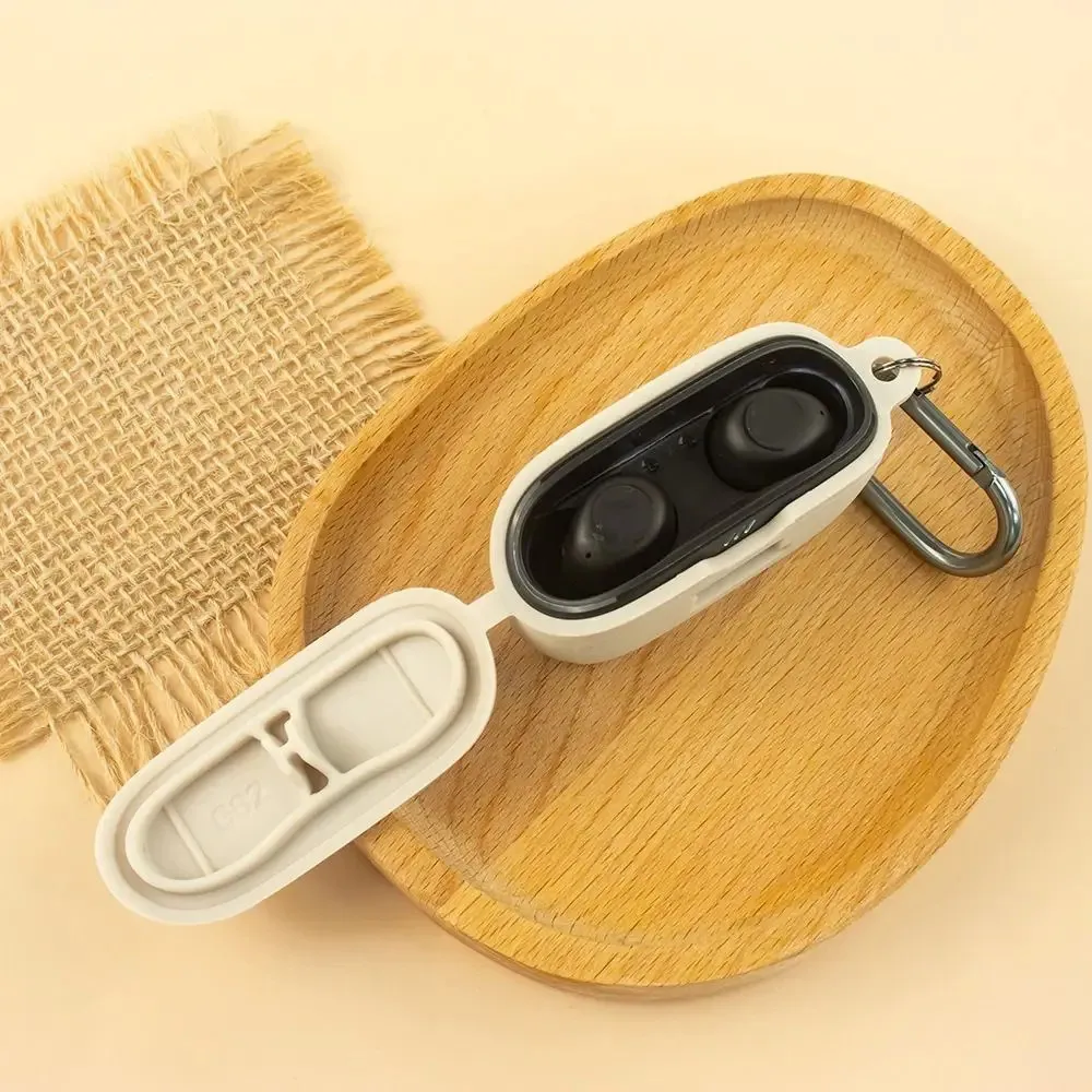 

for JBL Vibe Buds Silicone Protective Case Anti-Scratch Shockproof Earphone Cover Headphone Sleeve Black White Purple