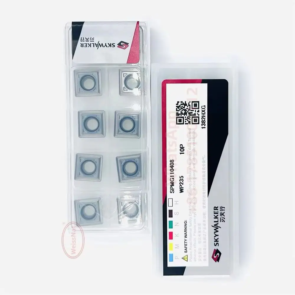 

SKYWALKER SPMG050204 SPMG060204 SPMG07T308 SPMG090408 SPMG110408 SPMG140512 WP235 U Drill Carbide Insert SPMG Inserts