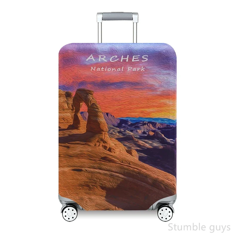 

Elastic Luggage Protective Cover Dustproof Washable Anti-Scratch Durable Suitcase Sleeve Essential Accessory For Air 18-32 Inch