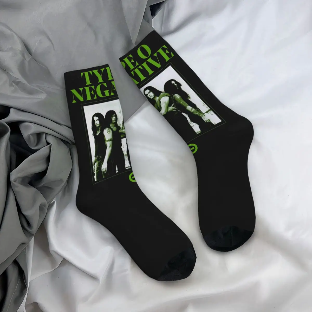 Colorful Type O Negative Print Socks Product All Season American Gothic Metal Band Super Soft Long Socks Best Gift for Women Men