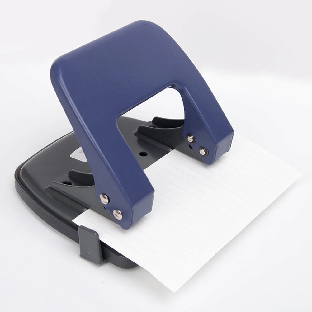 

2 Hole Punch Durable Metal Craft Paper Cutter For Diy Scrapbooking Binding Supplies Loose-Leaf Punch Tool Navy