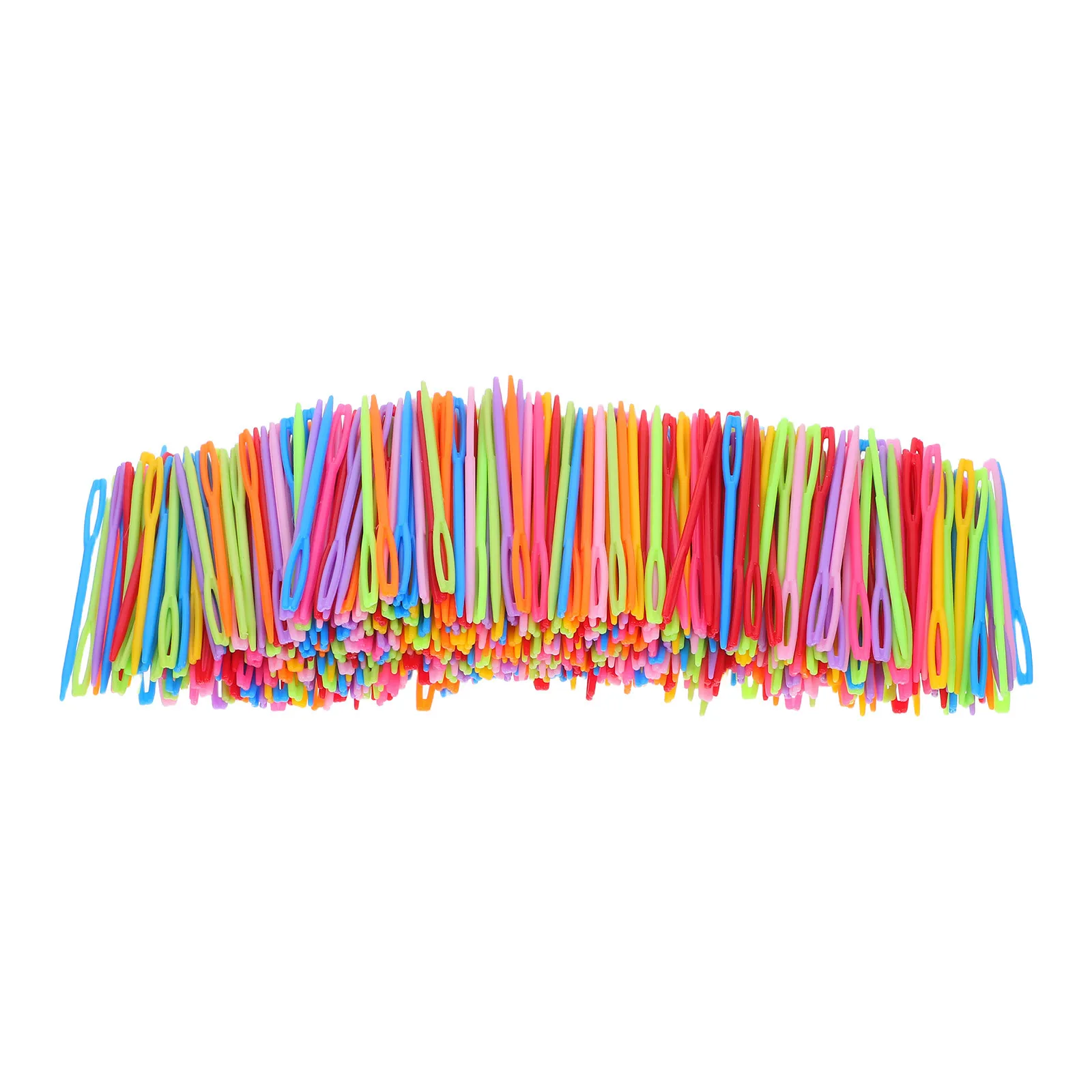 

2000Pcs Large Eye Sewing Needles Plastic Colorful Yarn Darning Needles Lightweight Travel Friendly Yarn Tapestry