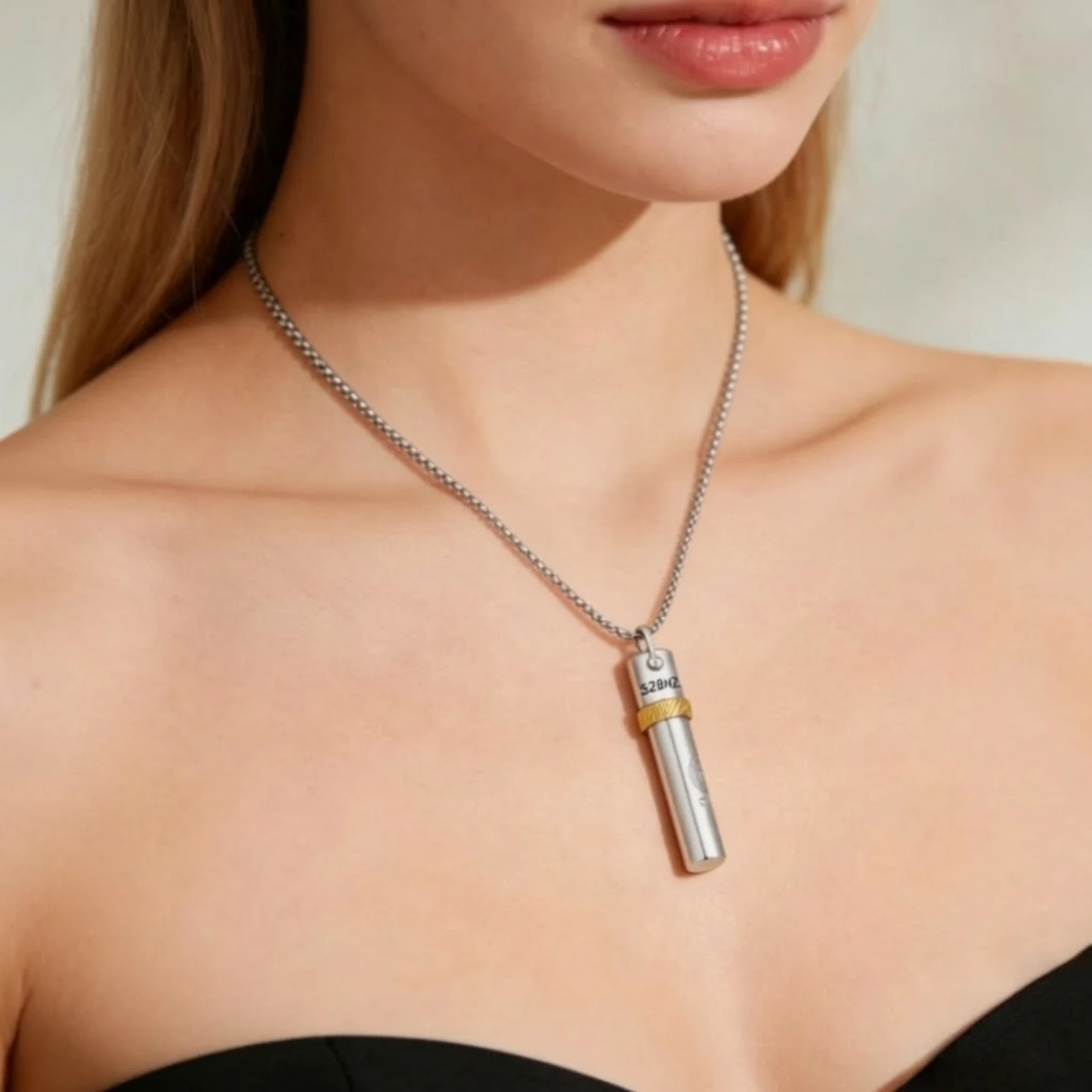 528 Hz Whistle Pendant Necklace Lightweight Whistle Pendant Necklace Jewelry Compact Corrosion Resistant