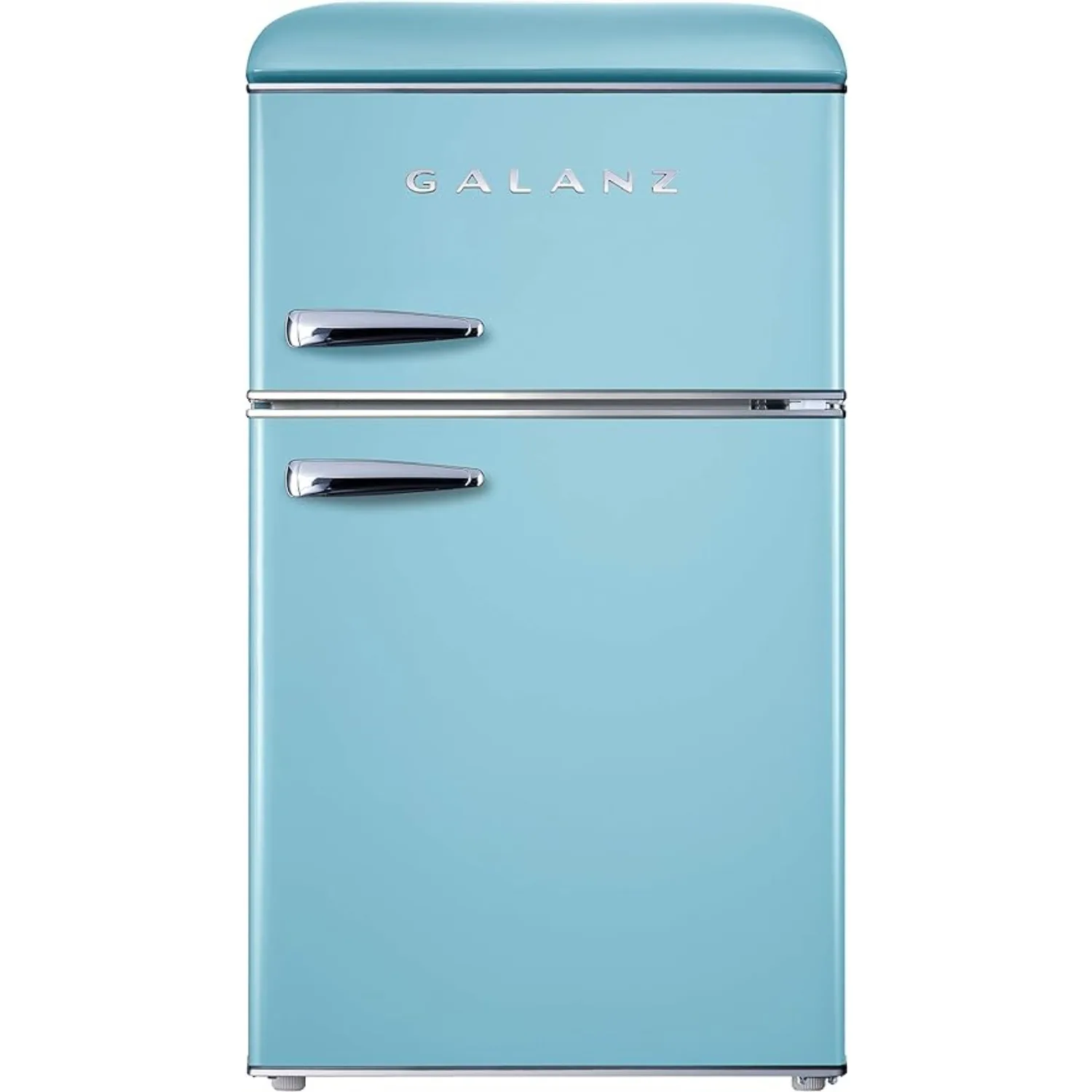 

Retro Compact Refrigerator with Freezer, Mini Fridge with Dual Doors, Adjustable Mechanical Thermostat, 3.1 Cu FT, Blue