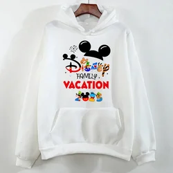 Family Vacation Printed Hoodies Women 2025 Trend Travel Hoodie Autumn Hooded Pullover Tops Casual Women's Sweatshirts Clothes