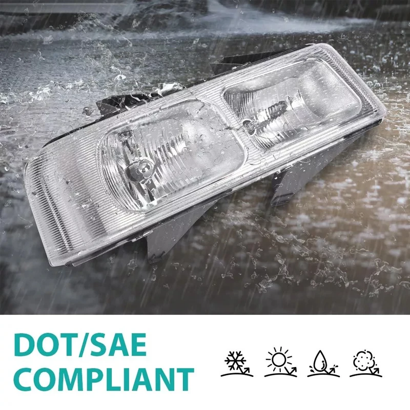 Picture 7: Clear Lens Headlight For Chevy Express GMC Savana Van 2003-2019 Car Front Halogen Turn signal Stop Signal Fog Lamp
