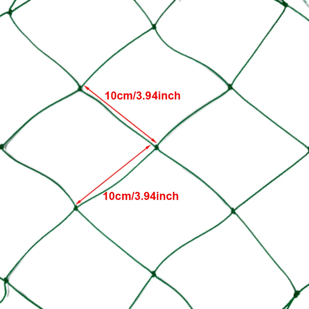 Garden Climbing Netting Green Fence Vine Plants Climbing Net Polyester Plant Trellis For Agriculture Garden Plant Grow 4 Sizes