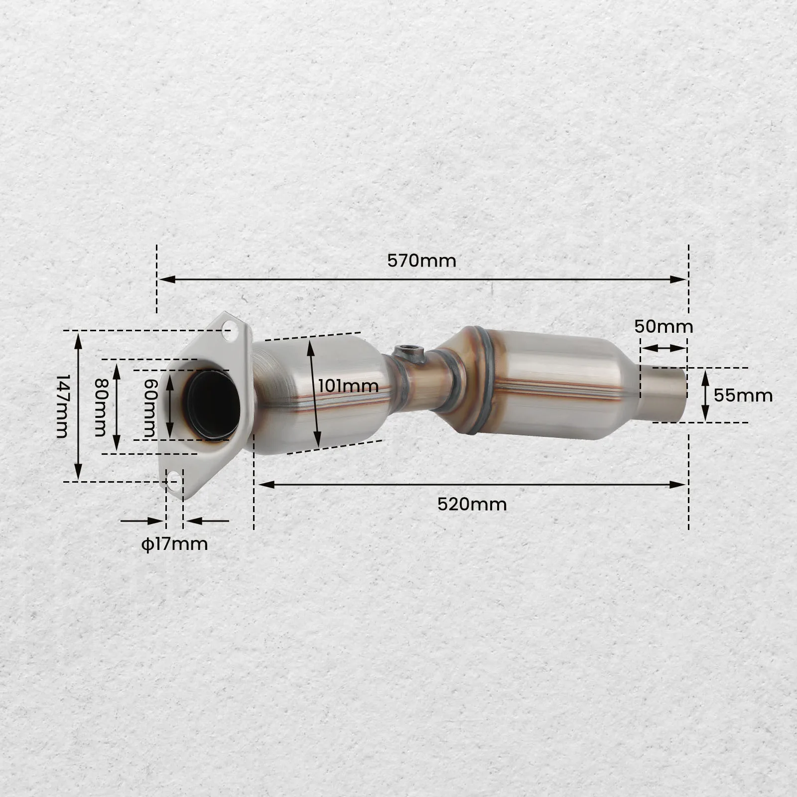 Exhaust Catalytic Converter for Toyota Prius 1.8L 2010-2015 EPA OBD-II Approved