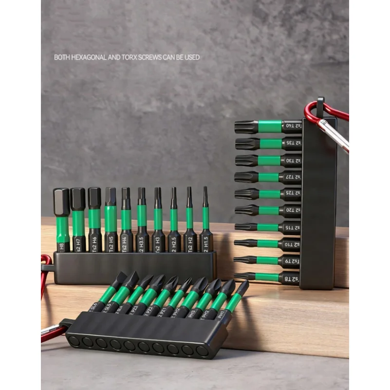10PCS Impact Torx Drill Bit Set Hex Head Shank Magnetic Screw Driver Phillips SLOTTED Crewdriver Bits Electric Drill Tools