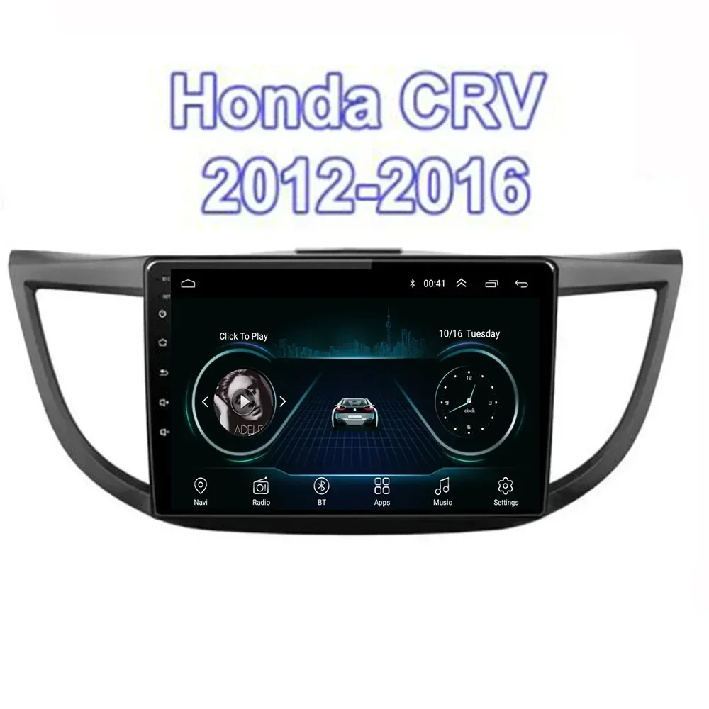 Автомобильный радиоприемник Android 13 для Honda CRV CR-V 4 RM RE 2012-2016, мультимедийный видеоплеер 2din 5G Carplay, GPS-навигация, головное устройство