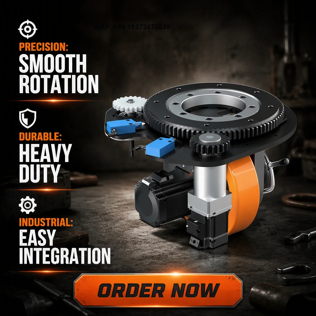 Plutools Heavy-Duty DC Motor Drive Wheel Unit 1000KG Load for Electric Forklifts and Logistical Robots