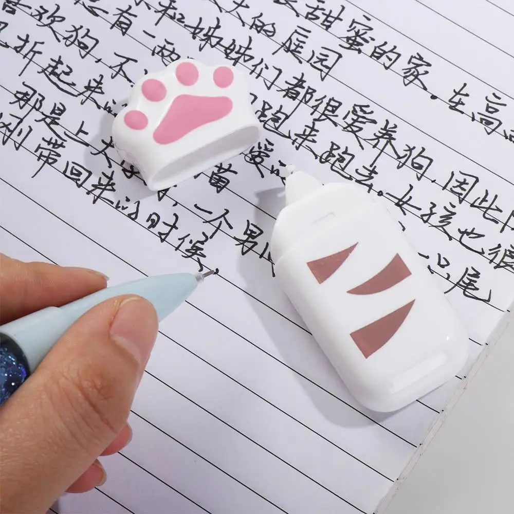 

Kawaii Lovely Portable Gift Student Prize Correction Supplies Cat Claw Correction Tape White Out Corrector Stationery