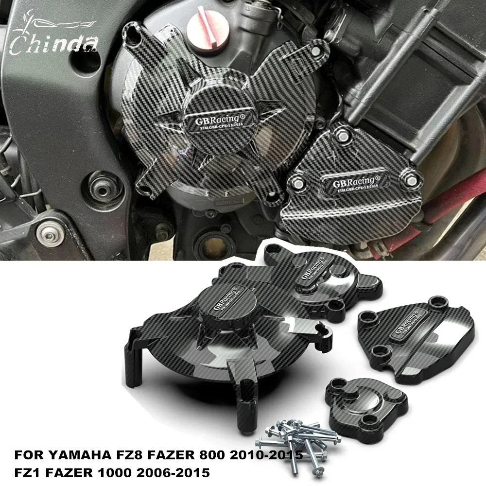 

Motorcycle Engine Cover Sets Bonnet Protector Engine Cover FOR YAMAHA FAZER 1000 FZ1 2006-2015 FAZER 800 FZ8 2010-2015
