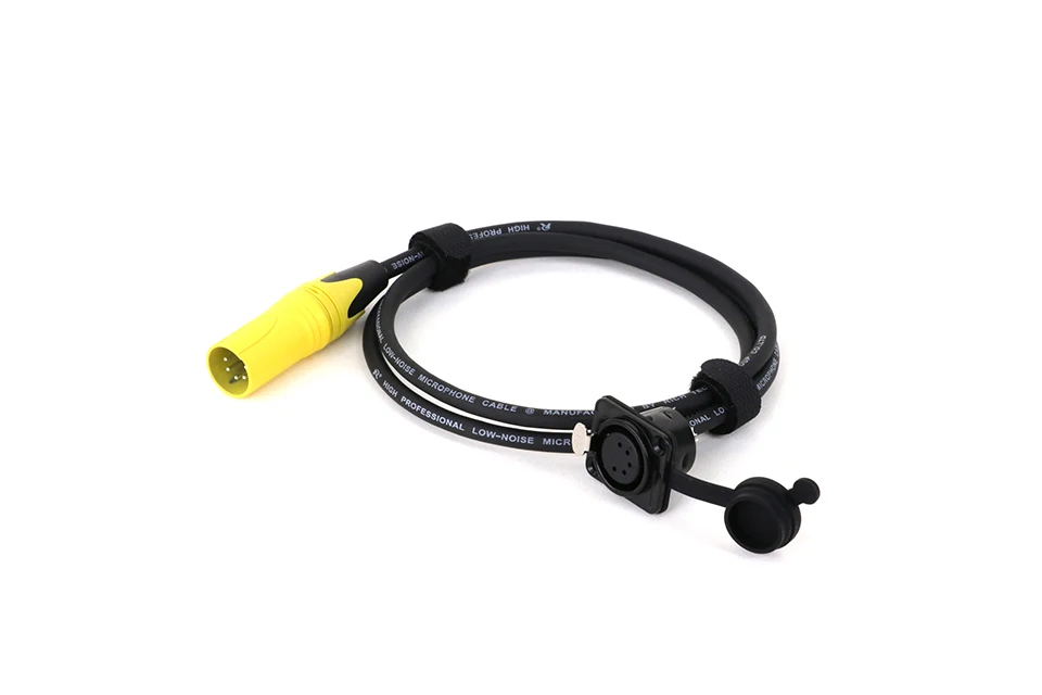 0,3–15 m D-Typ 5-polige XLR-Buchse für Schalttafelmontage zum Durchgang des Steckverbinders, XLR-Kabel – kein Löten für Pro-Audio-Installationen – Detail 5