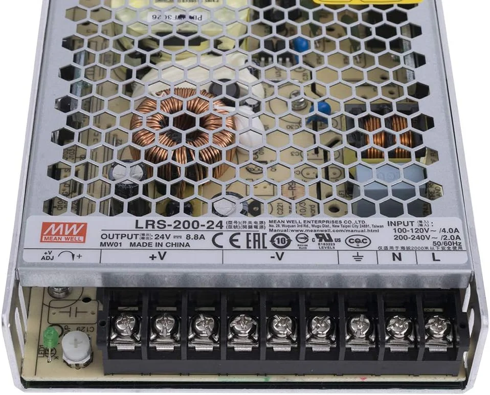 For LED Light with RoHS 200w LRS-200-24 Meanwell Power Supply 5V 12V  24v Single Group AC to DC Driver view 2